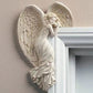 Cadre de porte d'ange du salut, Statue d'aile d'ange d'éveil, ornement suspendu, cadre de porte, pendentif en résine, décoration de maison