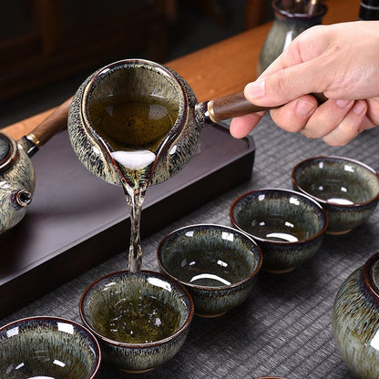 Keramik Teh Cina Set Teapot Gaiwan Upacara Luxury Kung Fu Teh Hadiah Hadiah - Tazas De Te Minuman Dapur