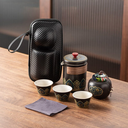 Travel Tea Set Portable Kung Fu Tea Set Wholesale Japanese Outdoor Quick Cup Festival Company Business Gifts