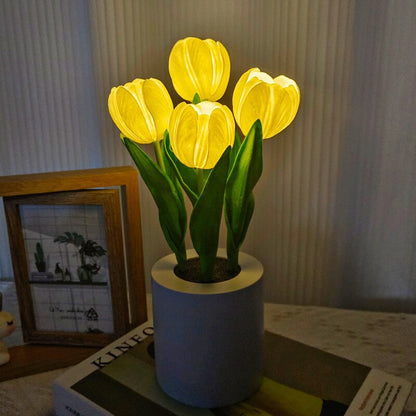 LED חמניות זר לילה הדמיה אור פרח אטמוספרה שולחן קליל