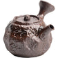 Ofenwechsel-Keramik-Teeset mit kleinem Fassungsvermögen, Teekanne, klares Wasser, holzbefeuerte Keramik, kleine Teekanne, Keramik-Fächer, einzelne Kanne, Teesieb, Bar 