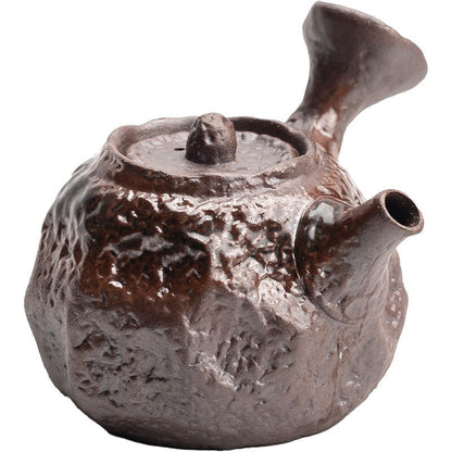 Kiln Change Keramik Kapasitas Kecil Teh Set Teapot Air Clear Wood Fired Ceramic Kipas Tekuk Kipas Single Pot Single Pot Infuser Bar