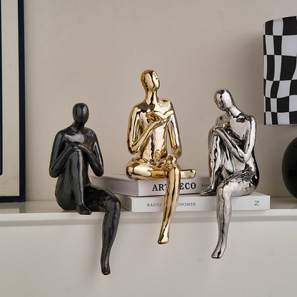 Figure astratte decorazione in stile nordico figurine artistiche moderne ornamenti casa soggiorno camera da letto figura decorazione artistica