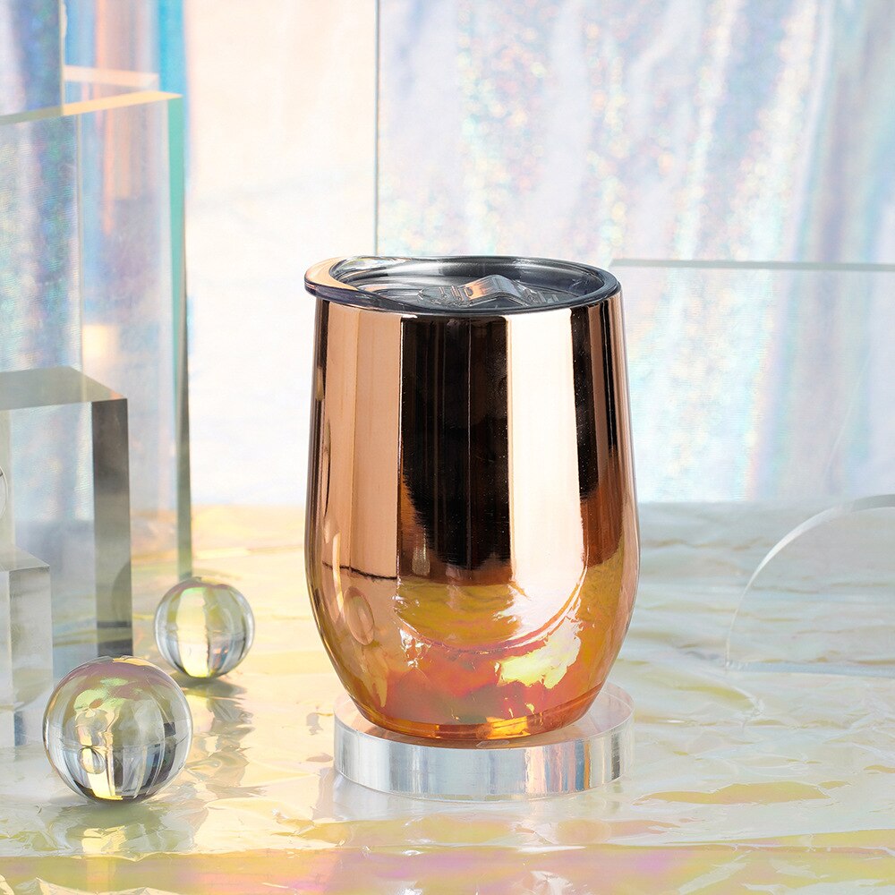 Tasse colorée Yerba Mate avec couvercle, Double paroi, 12oz, en acier inoxydable 304, pour boissons froides, ensemble de tasses à Mate avec brosse de nettoyage en paille
