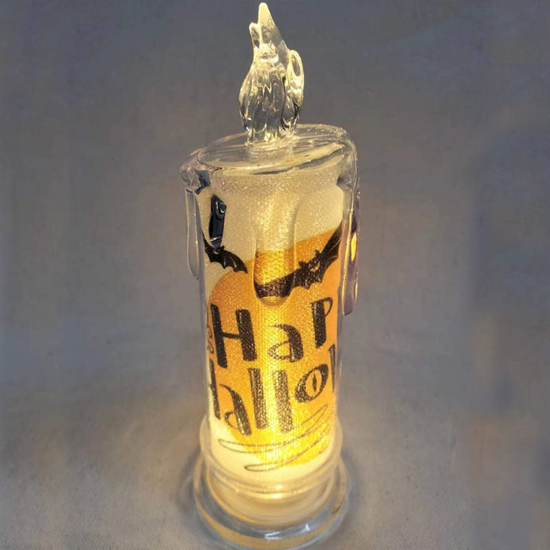 هالوين الدموع LED شمعة مصباح شبح مهرجان حفلة لتقوم بها بنفسك اليقطين الخفافيش الساحرة سعيد عيد الهالوين ديكور لبيت الأشباح 20223