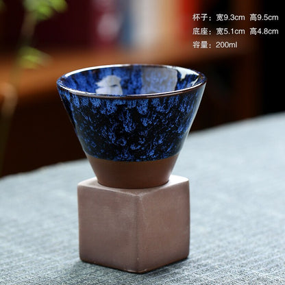 1pcs 200ml Coffffee Cup Stoneware Creative Vintage Camé de café taza Copa de agua Copa de agua actualizada