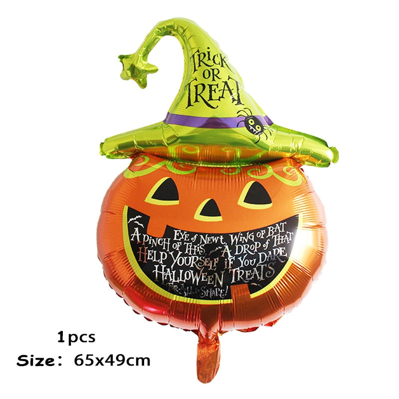 Огромный стоящий Хэллоуин тыква призрачные воздушные шары ведьма