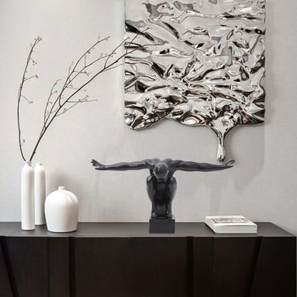 Estilo abstracto abstracto revina adornos de resina de extravagancia accesorios de decoración del hogar estatuas arte moderno decoración del hogar