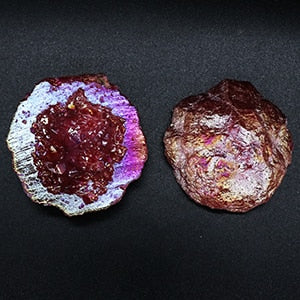 Natural Agate Electroplated berwarna -warni Cornucopia Reiki Menyembuhkan Kristal Mentah Geode Spesimen Dekorasi Kamar Mineral Home Dekorasi