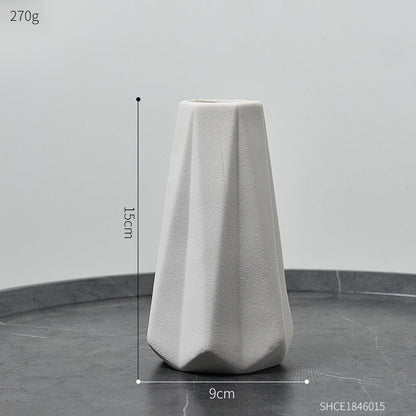 Vas seramik seramik sederhana Nordic rumah ruang tamu hiasan hiasan untuk hiasan meja meja hiasan perkahwinan