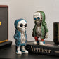 Figurines de squelette créatives en résine, artisanat artisanal, crâne d'halloween, ornements horribles pour la maison, le bureau, décor de meuble TV 