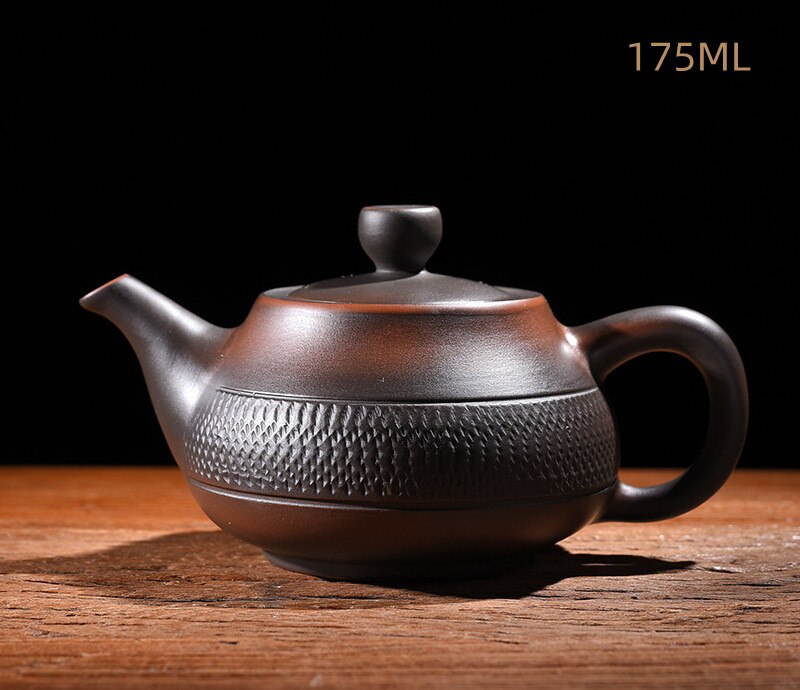 Retro wysokiej klasy fioletowe ceramika czajniczka ceramiczna domowa gospodarstwo domowe fioletowe gliniane pojedynczy garnek kung fu herbatę nóż skok nóż czysty ręcznie robiony czajniczka