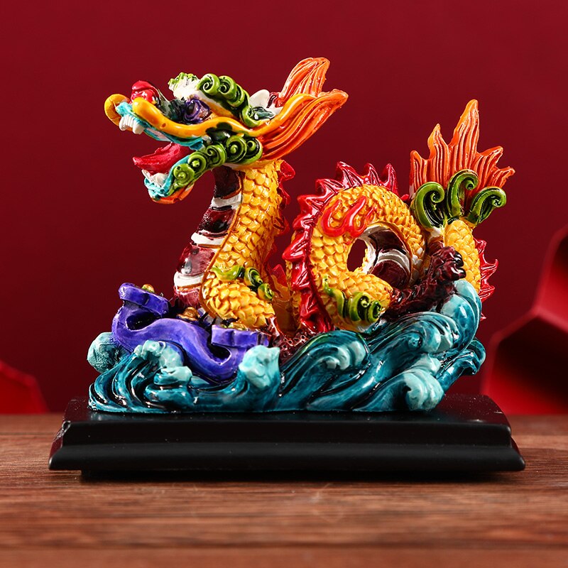 Caractéristiques de Style chinois cité interdite, Souvenir culturel et créatif Dragon Lion, ornement, bijoux créatifs, cadeau