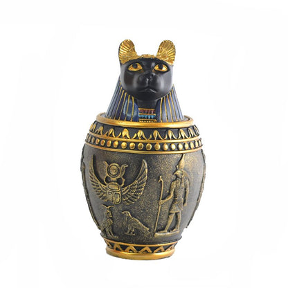 Urna zwierzaka psa kot ptaki ludzkie kremacja popioł urn egipski dekoracja ofiary pamiątka pamiątka Kolumbarium.