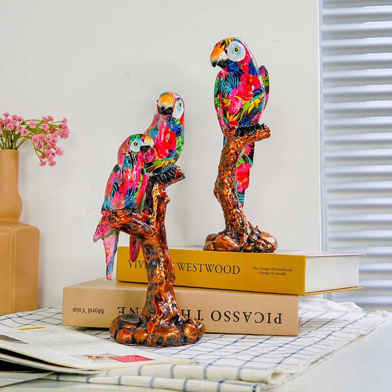 Europäischen Stil Kreative Harz Papagei Hause Dekoration Wohnzimmer Dekoration Büro Desktop Veranda Dekoration 