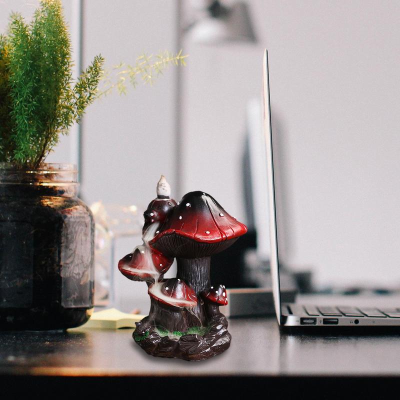 מבער מפל מפל קטורת פטריות מחזיק קטורת יצירתי נייד בית פטריות אלפיני זרימה אחורית עיצוב עיצוב קטורת