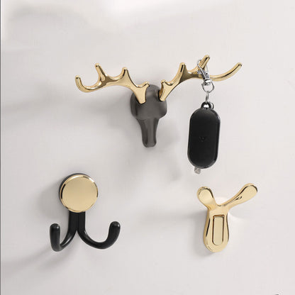 Yutoko Antler Hook Key Hanger Hanger Hiasan Berkeluar Dinding Pelbagai Fuk