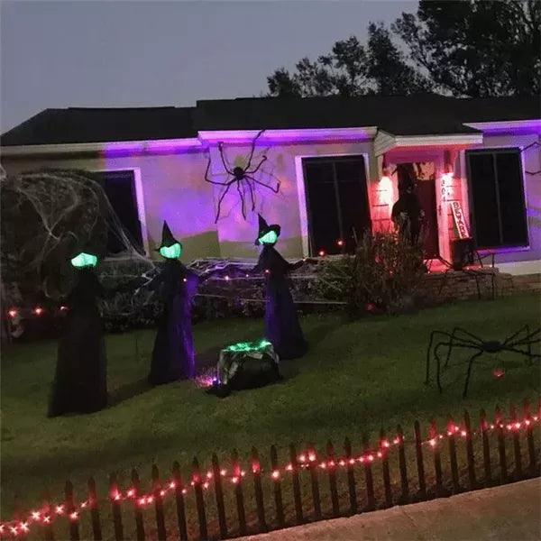 170 cm Halloween Light-up Witches Ghost Halloween Decoration Props Horror Scheletro inquietante per la decorazione di Halloween