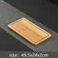 Chinese Natural Bamboo tea tray Drainage water storage Dual-use Living room Tea table Accessories Household Tea Board Chahai