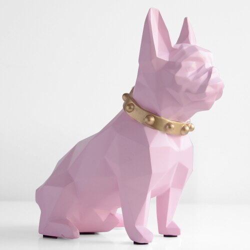 Bouledogue français tirelire tirelire figurine décorations pour la maison boîte de rangement de pièces support jouet enfant cadeau tirelire chien pour enfants 