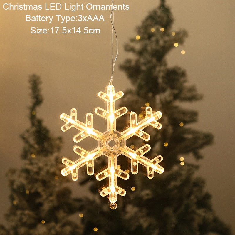 Santa Snowman Christmas Diamond LED Wind Lantern Ornament Christmas Sisustus kotiin 2023 Navidad Noel Uusi vuosi 2024 Kid -lahja