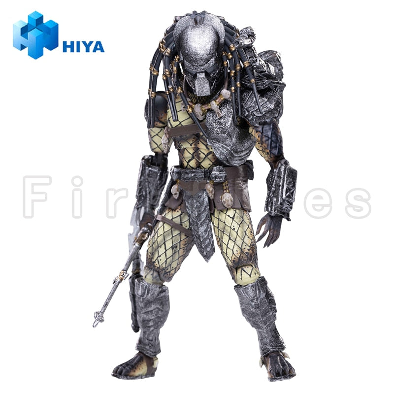 HIYA – figurine d'action exquise, Mini série AVP Alien vs Predator Warrior Iron Blood, modèle de jouet de Collection Anime, 1/18 