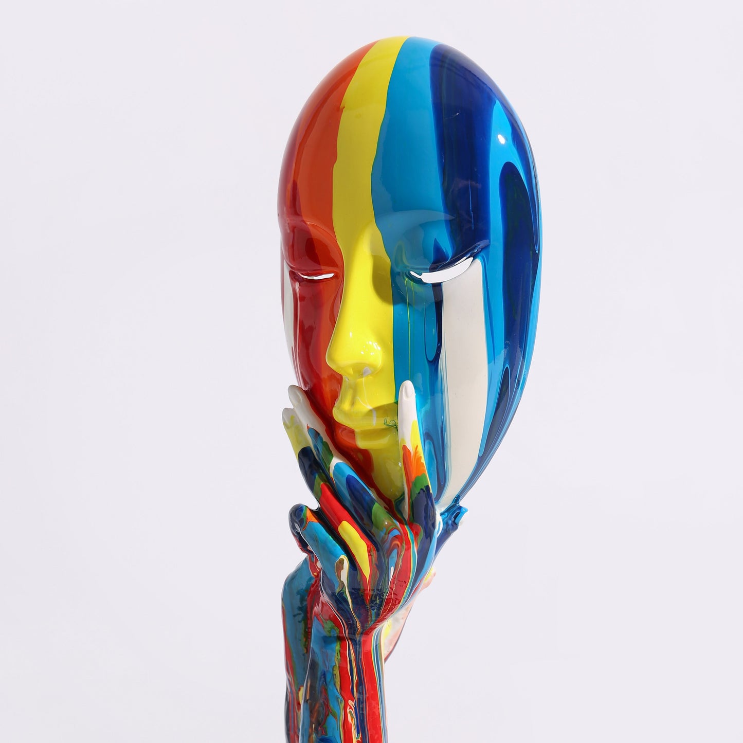 Современное искусство Творческое окрашенное красочное абстрактное маска