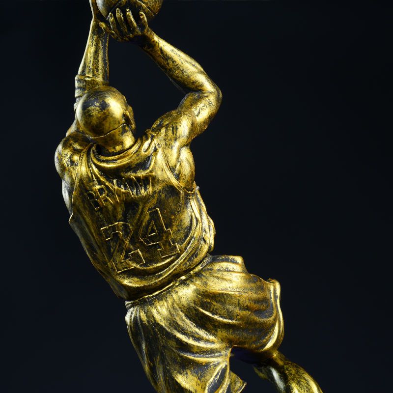 ホームデコレーションバスケットボール彫刻アクションフィギュア彫像装飾的な置物デスクトップアクセサリーポップアートオーナメントルーム装飾