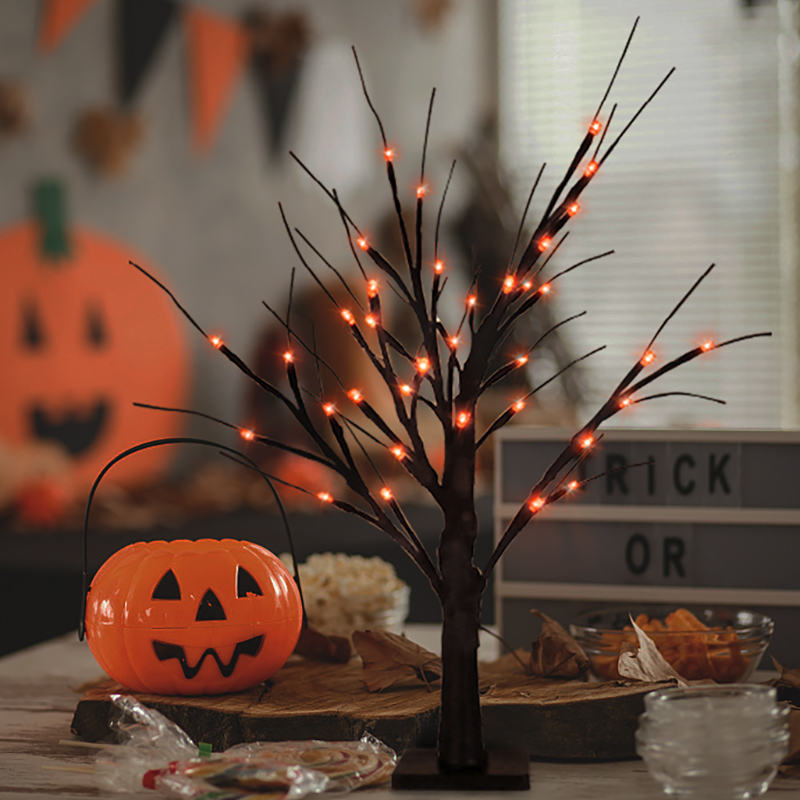 LED Birch Lights Halloween Decorations Holiday Party Supplies Table Christmas Tree Lights Home Decor Scene Indstilling