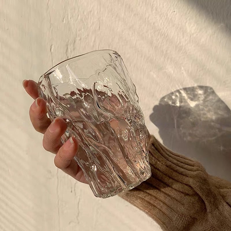 Taza de agua de vidrio de 10 oz de vidrio TWOL TACA TACA DE AUTRO DROPA CUPA DE TE CUPA CERVELA DE CERVELA CAFOR