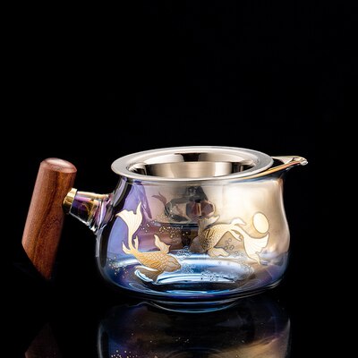 Farverig glasvarmebestandig teacup te cup gaiwan te lækning kinesisk kung fu te ceremoni sæt teaet kaffekrus kontor hjemme brug