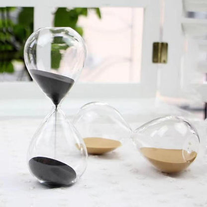 5/15/30/60 Menit New Nordic Glass Droplet Time Hourglass Timer Creative Home Decoration Kerajinan Hadiah Hari Valentine