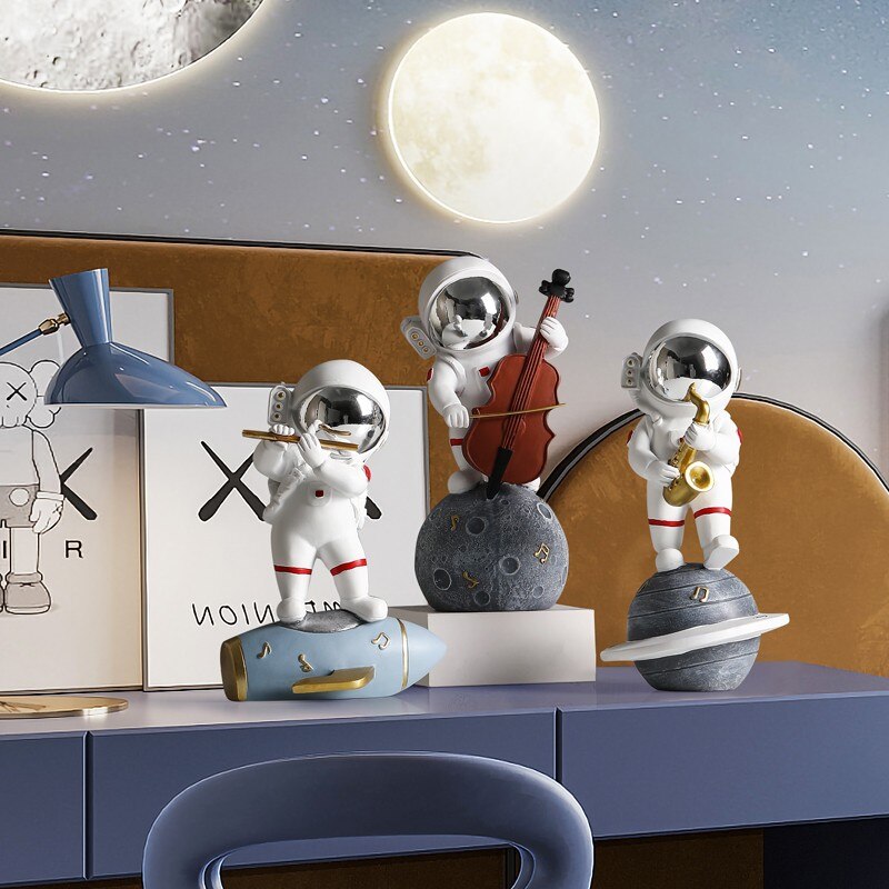 Creative Resin Astronaut Sculpture Ornament Home Living Room boekenkast ornament Desktop Decoration Crafts geschenken voor kinderen