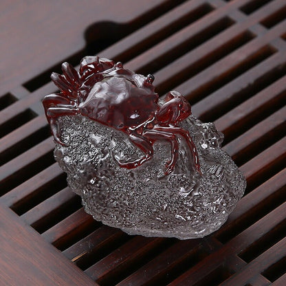 Warna resin mengubah perhiasan haiwan peliharaan teh yang boleh disokong kung fu teh perkakas teh upacara teh dulang teh set dapur, bar makan