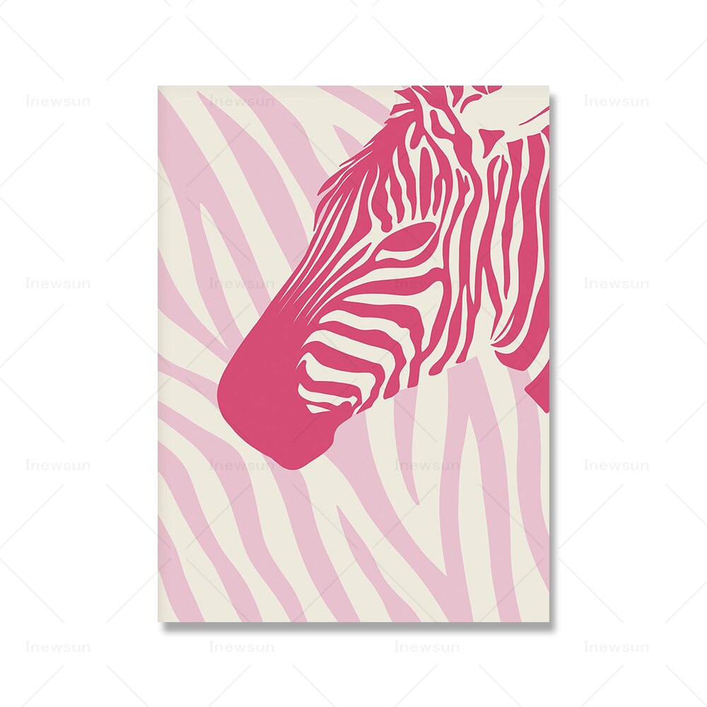 핑크 프레피 벽 예술 소녀 침실 장식 핫 핑크 캔버스 그림 기숙사 프레피 포스터 북유럽 펑키 홈 장식