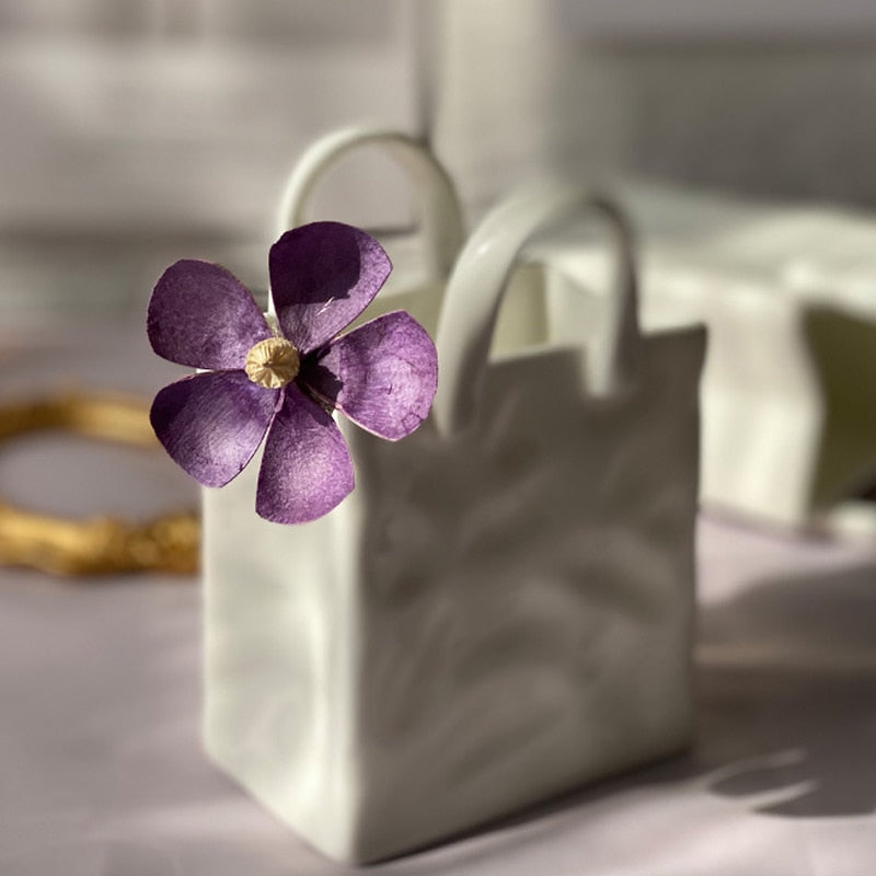 Nordic Portable wazon ceramiczny wazon nowoczesne dekoracje domowe akcesoria do dekoracji salonu ozdoby sypialni ogrodowej