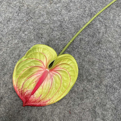 60CM Artificial Anthurium Plants Living Room Home Decoration Simulation 3D Printing Film for Home Aesthetic Room Decor