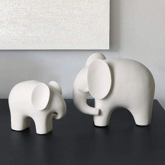 Decoraciones de elefante de resina, sala de estar Descripción de la oficina Artesanía de animales Reubicación Nuevas decoración de la casa Decoración de jardín Escultura