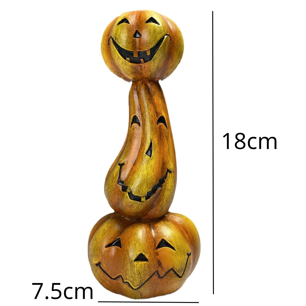 Home Decor Halloween Pumpkin Candlestick Decorations Resin Crafted Hollow Candle Base Halloween Decoration Candlestick