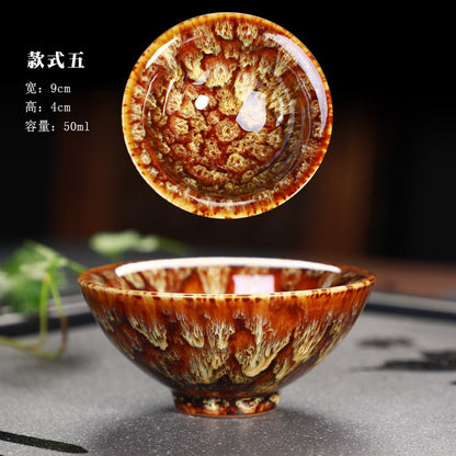 Grande tasse à thé Yuteki Tenmoku recréant la technologie de la dynastie des chansons anciennes, bol à thé en céramique/JIANZHAN