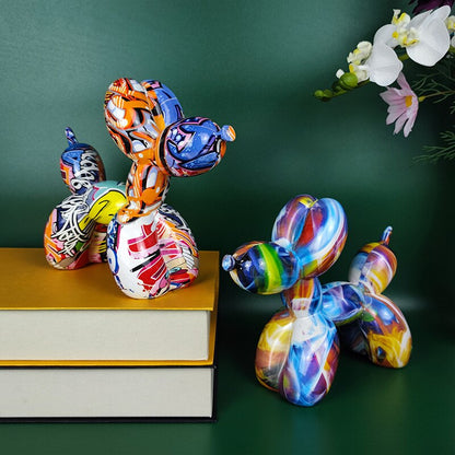 Kreatywny balon pies żywica ozdobna salon pulpit dekoracja szafki winiarnia biuro miękkie dekoracje