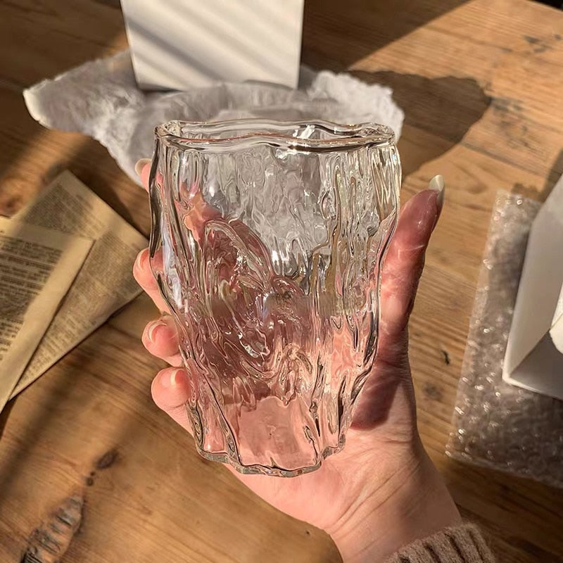 Taza de agua de vidrio de 10 oz de vidrio TWOL TACA TACA DE AUTRO DROPA CUPA DE TE CUPA CERVELA DE CERVELA CAFOR