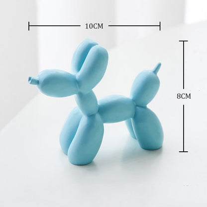 Balloon Dog Statue Resin Statue Sculpture Creative Animal Nordic Home Decoration Accessories for Living Room Animal Figures