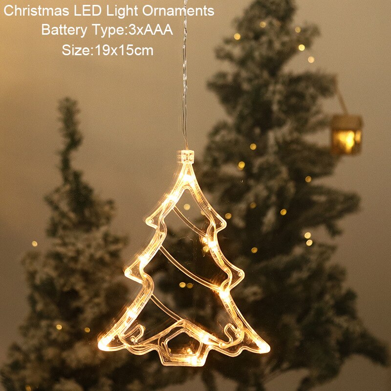 Santa Snowman Christmas Diamond LED Lantern Lantern Ornament Christmas Decoration for Home 2023 Navidad Noel Tahun Baru 2024 Hadiah Kid