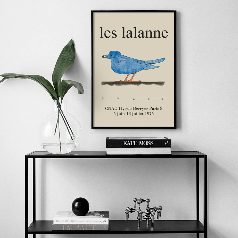 مجردة Les Lalanne الطيور معرض الملصقات والمطبوعات يقتبس الرسم على لوحات القماش الجدارية جدار صورة غرفة المعيشة ديكور المنزل