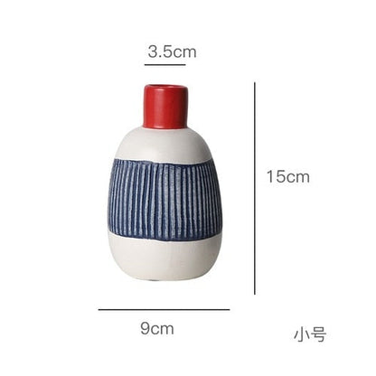 Современная японская керамическая цветочная ваза маленький калибр искусство цветочные композиция гостиная спальня настольная ваза для дома