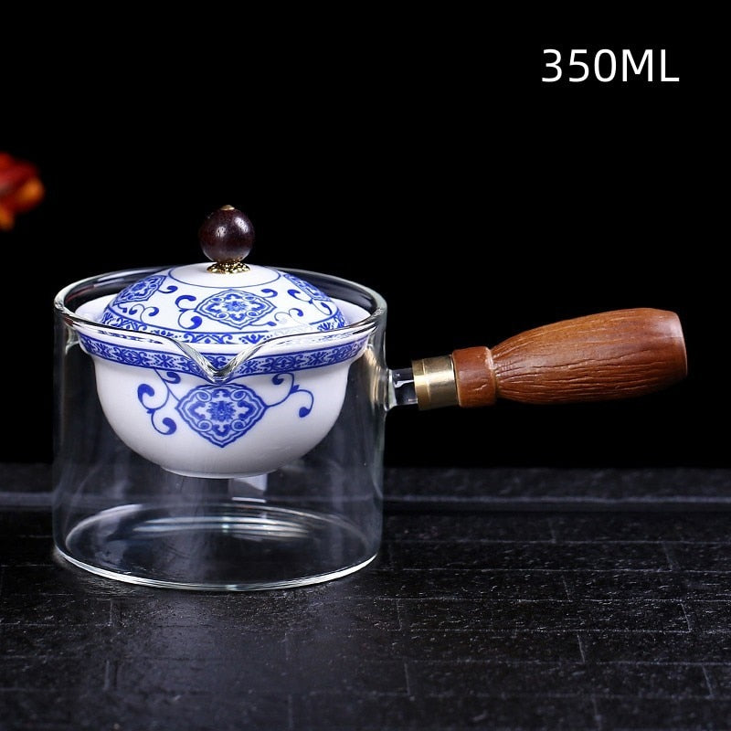 Керамический стеклянный чайник китайский чайный горшок Gongfu 360 Вращающийся чайник Автоматический чайник для чайника для чая для чая