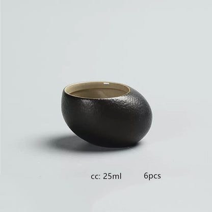 Creatief grof aardewerk Teapot Tea Infuser Antiek zwart porselein puer'eh theepot Japanese theeset handgemaakt keramisch theeware