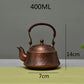 Bouilloire à thé en cuivre pur, théière faite à la main, Pot rétro pour Kung Fu, théière et tasse