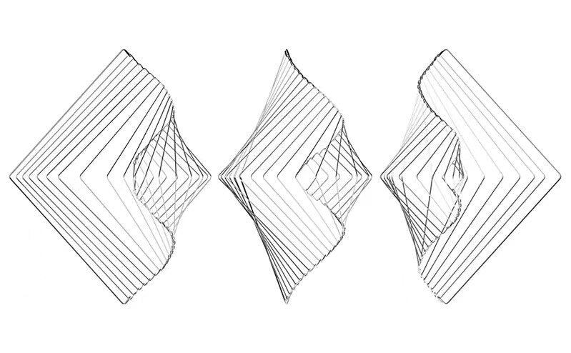 Inovativní top atellani rotující kinetický větrné spinner Dekomprese kovové řemesla dárky kancelářské dekorace kinetrika fibonacci